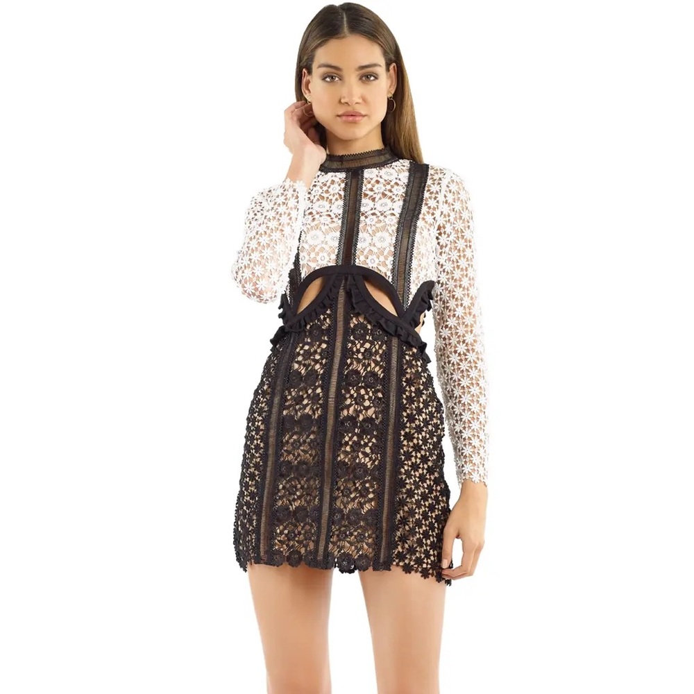 Self Portrait “Payne” Lace Cut-out dress